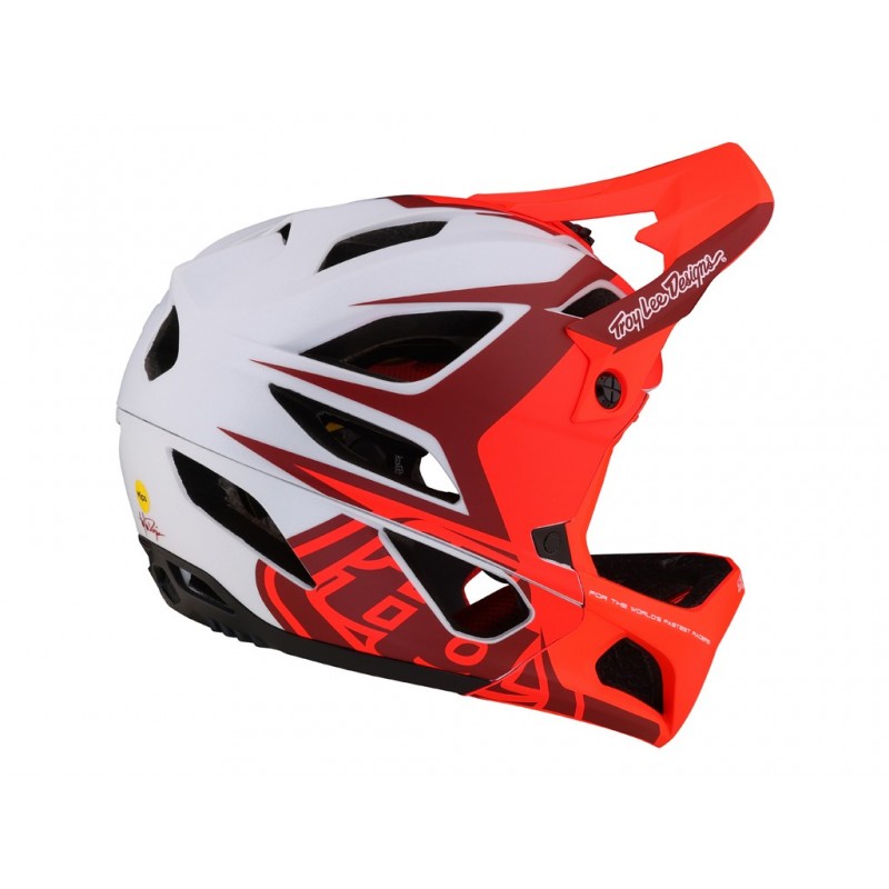 Troy Lee Designs Stage Mips rot/weiß - Versand 24h - Beste Preise