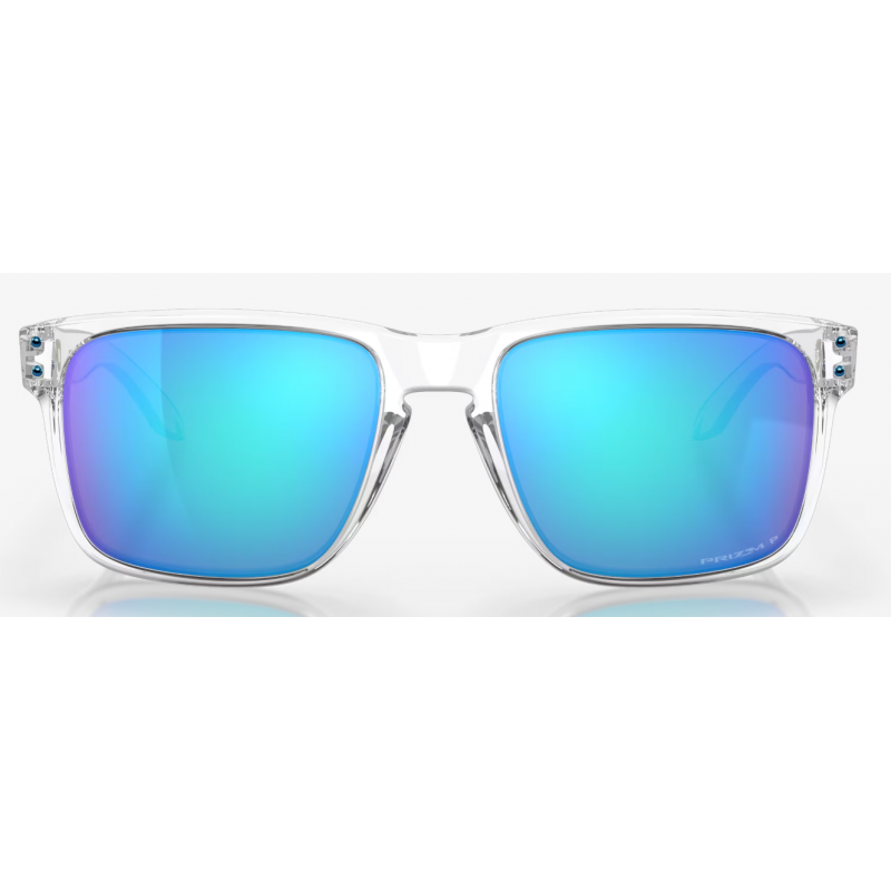 Oakley Holbrook XL Polished Clear Linse Prizm Sapphire Polarisiert