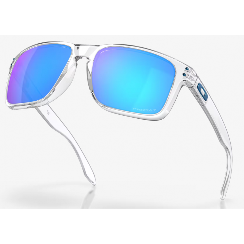 Oakley Holbrook XL Polished Clear Linse Prizm Sapphire Polarisiert