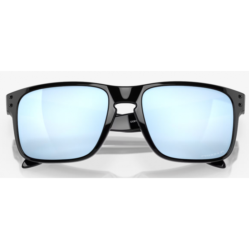 Oakley Holbrook Polished Black Linse Prizm Deep Water Polarisiert 9102C1