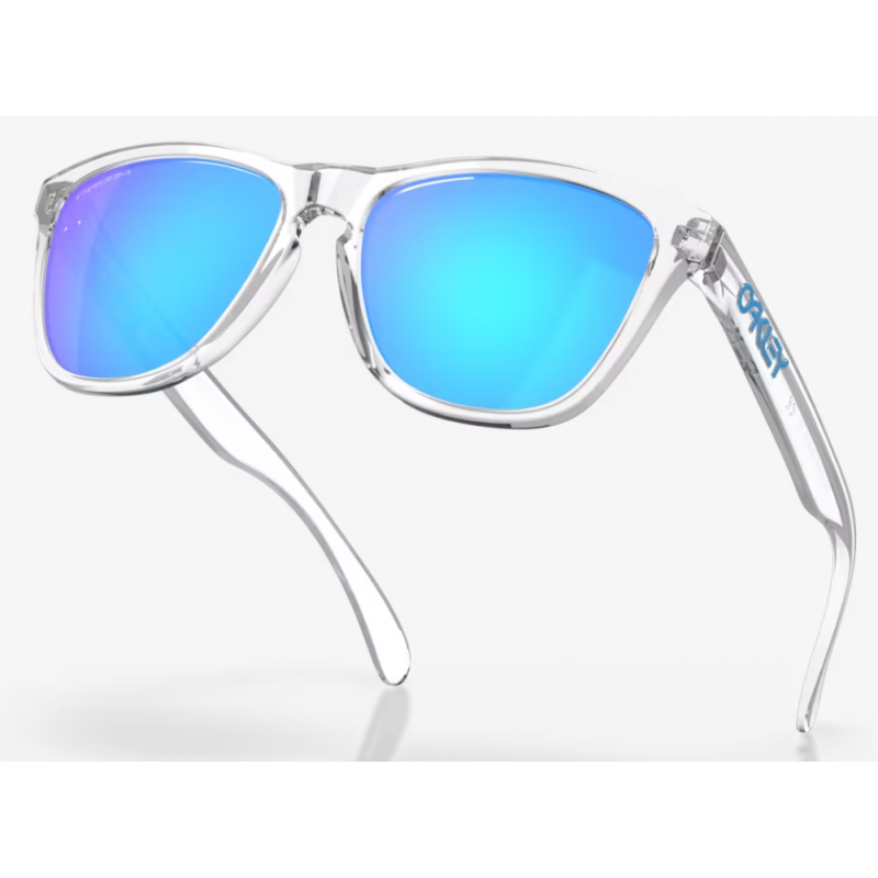 Oakley Frogskins Crystal Clear Linse Prizm Sapphire OO9013-D055