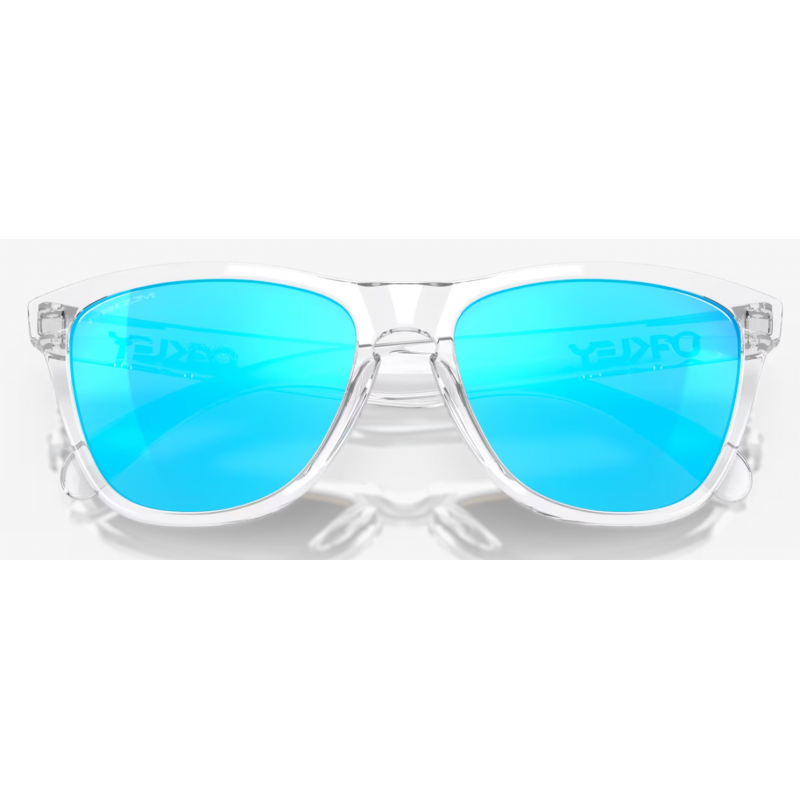Oakley Frogskins Crystal Clear Linse Prizm Sapphire OO9013-D055