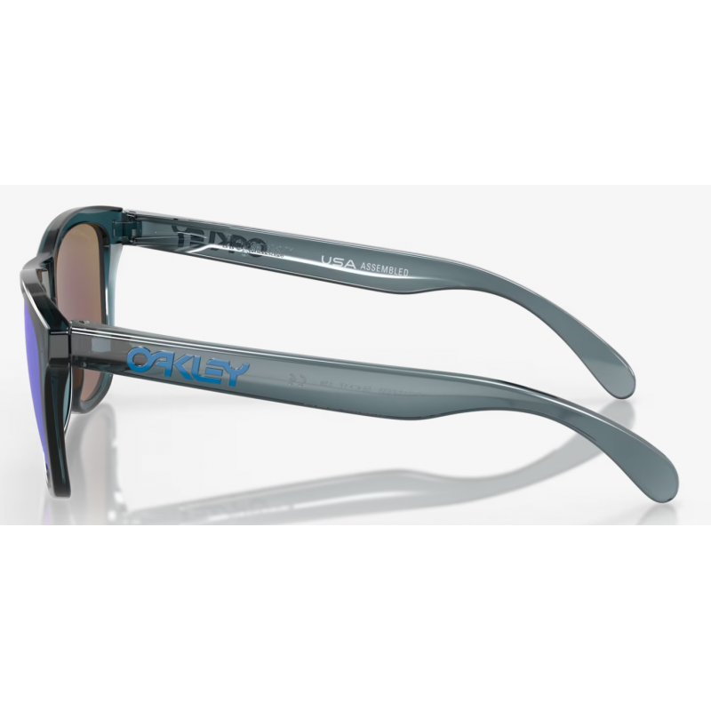 Oakley Frogskins Crystal Black Linse Prizm Sapphire Polarisiert 9013F6