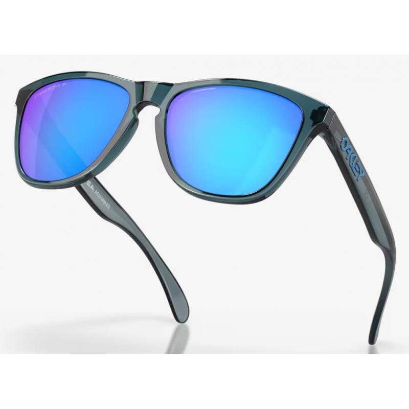 Oakley Frogskins Crystal Black Linse Prizm Sapphire Polarisiert 9013F6