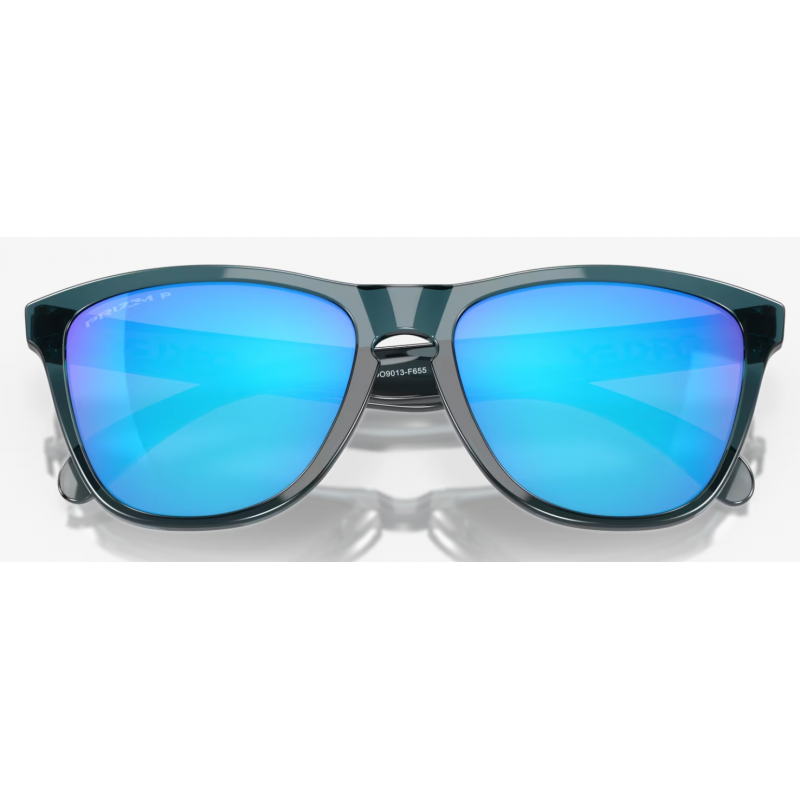 Oakley Frogskins Crystal Black Linse Prizm Sapphire Polarisiert 9013F6