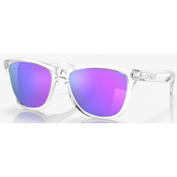 Oakley Frogskins Polished Clear Linse Prizm Violet OO9013-H755