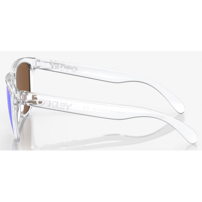 Oakley Frogskins Polished Clear Linse Prizm Violet OO9013-H755