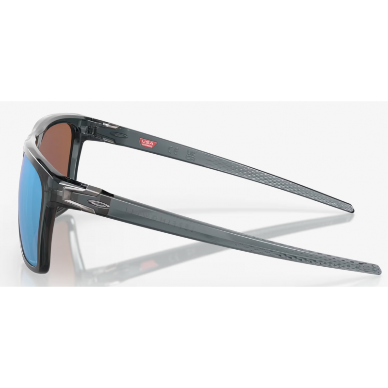 Oakley Leffingwell Crystal Black Linse Prizm Deep Water Polarisiert