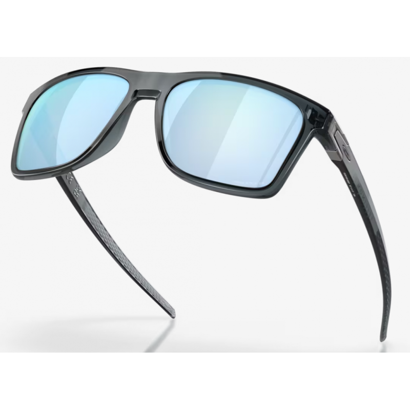 Oakley Leffingwell Crystal Black Linse Prizm Deep Water Polarisiert