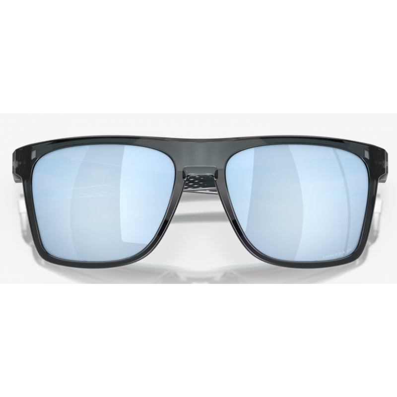 Oakley Leffingwell Crystal Black Linse Prizm Deep Water Polarisiert