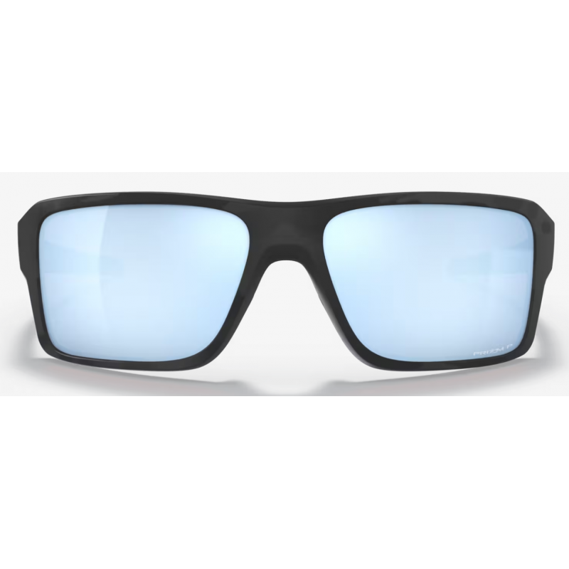 Oakley Double Edge Matte Black Camo Linse Prizm Deep Water Polarisiert