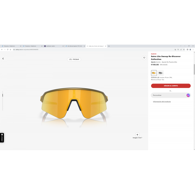 Oakley Sutro Lite Sweep Re-Discover Collection Brass Tax Linse Prizm 24K