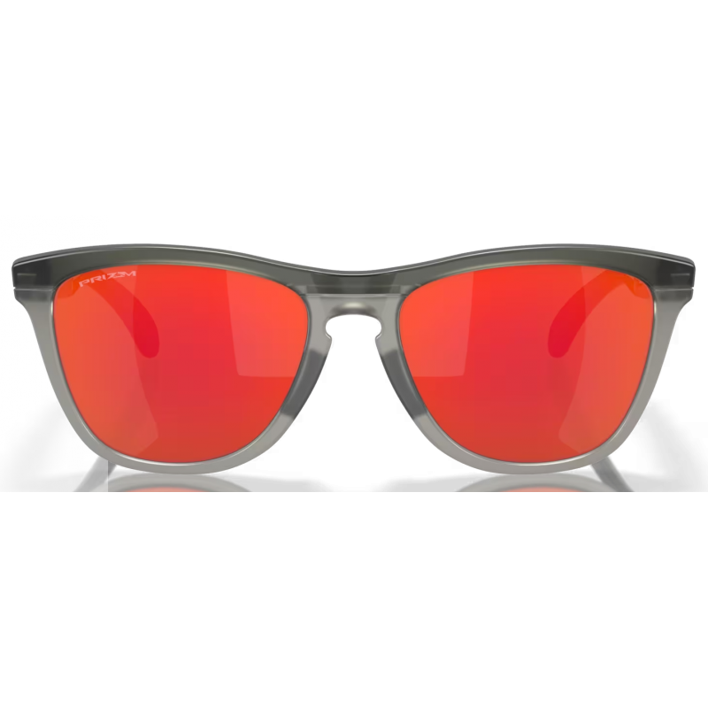 Oakley Frogskins Reihe Matte Grau Rauch/Grau Tinte Linse Prizm Rubin