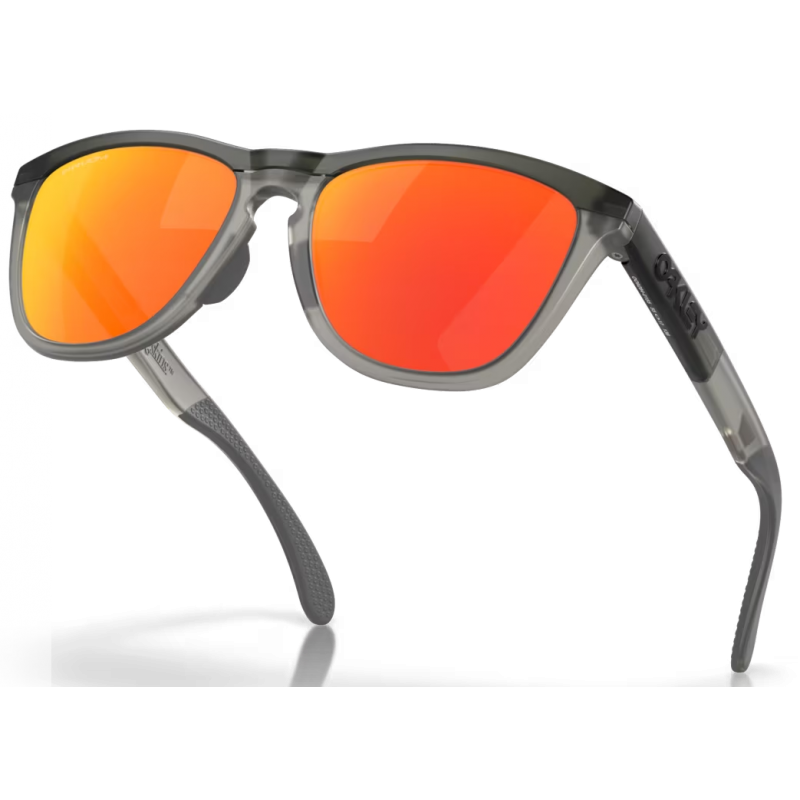Oakley Frogskins Reihe Matte Grau Rauch/Grau Tinte Linse Prizm Rubin