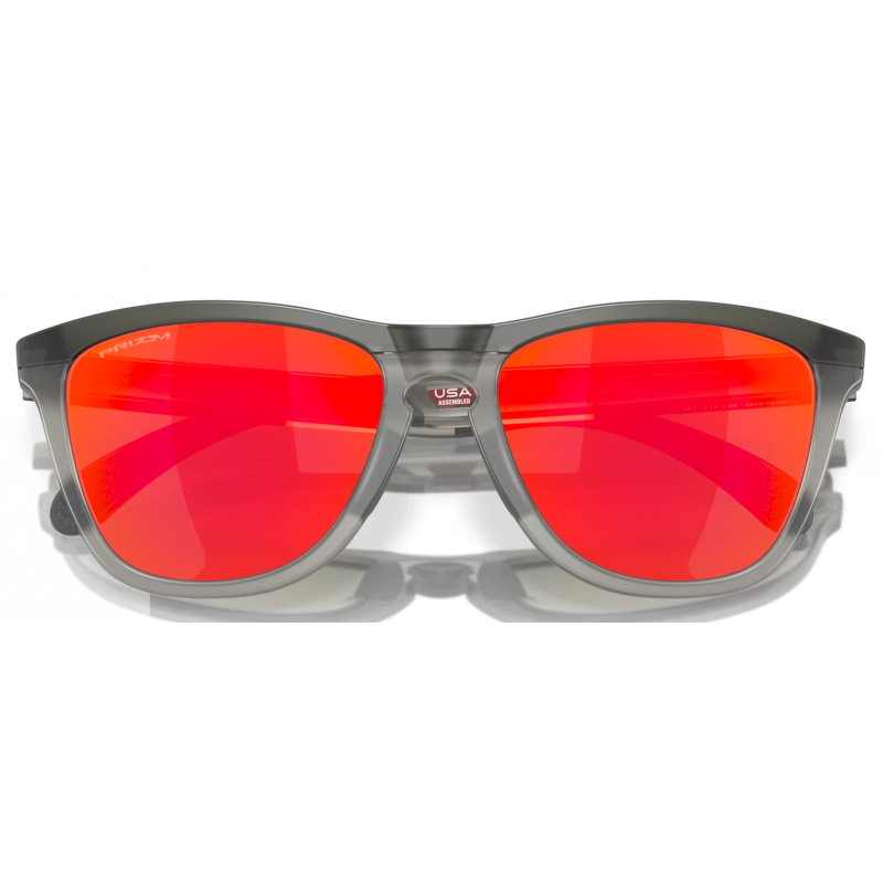 Oakley Frogskins Reihe Matte Grau Rauch/Grau Tinte Linse Prizm Rubin