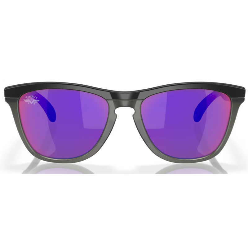 Oakley Frogskins Reihe Maverick Vinales Matt Schwarz/Matt Grau Rauch Linse Prizm Road