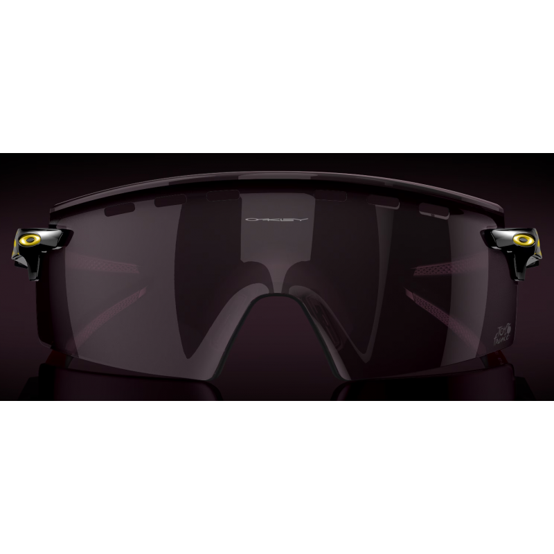 Oakley Encoder Strike Vented Tour De France 2024 Schwarz Tinte Linse Prizm Straße Schwarz