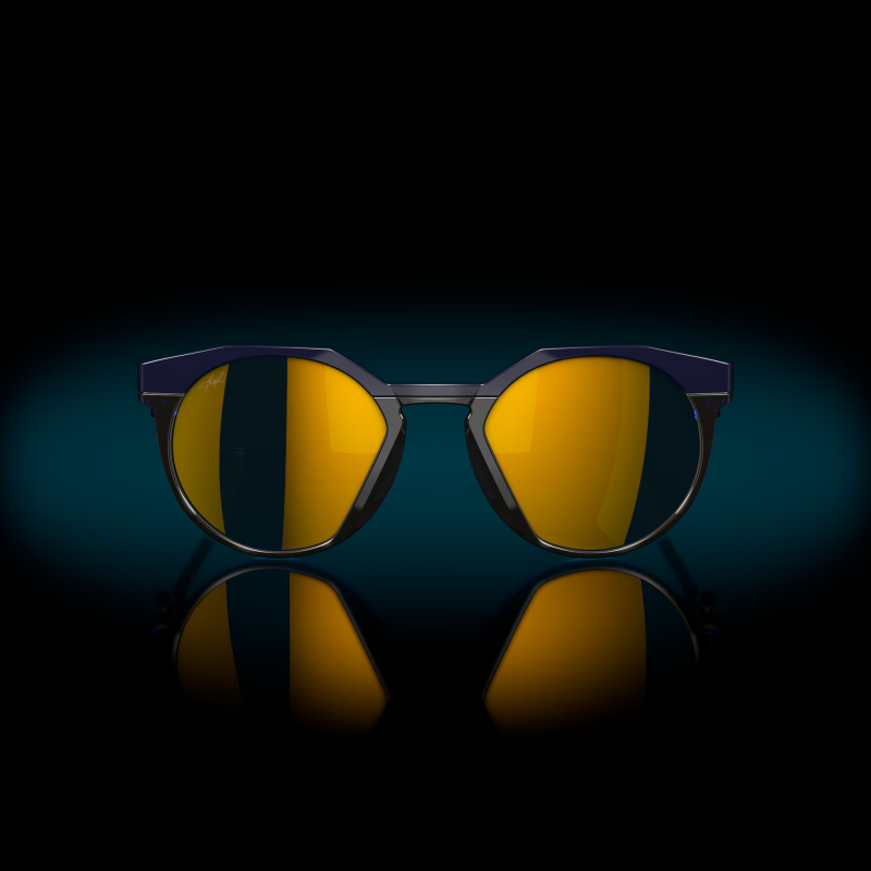 Oakley Hstn Kylian Mbappé Marine/Transparent Blau Linse Prizm 24k Pol