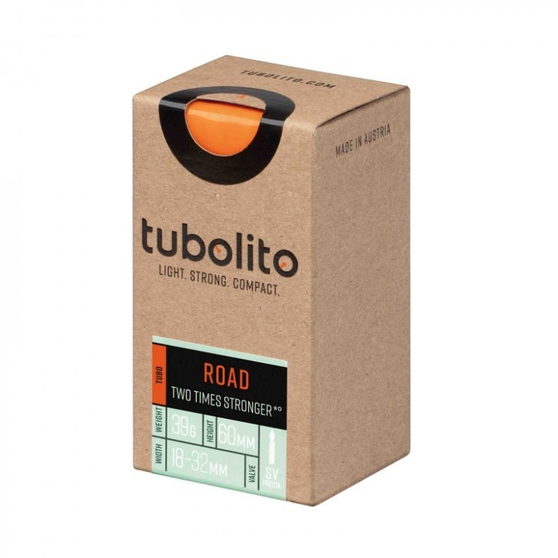 Tubolito Road 700c SV 60mm válvula presta naranja cámara - envío 24h