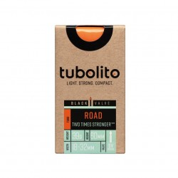 Tubolito Road 700c SV 60mm Ventil schwarz Schlauch - Versand 24h