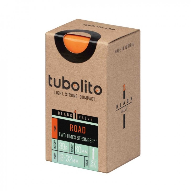 Tubolito Road 700c SV 60mm Ventil schwarz Schlauch - Versand 24h