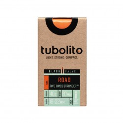 Tubolito Road 700c SV 80mm Presta-Ventil schwarz Schlauch - Versand 24h
