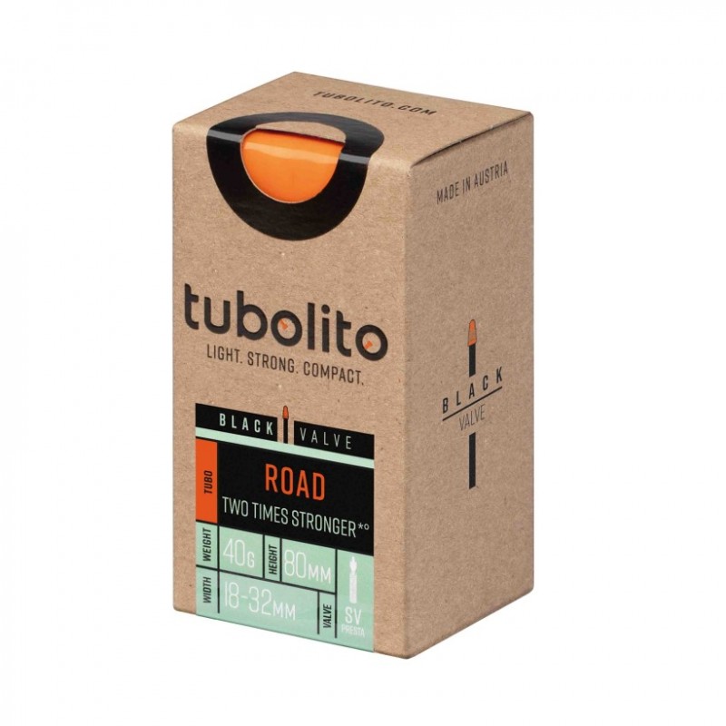 Tubolito Road 700c SV 80mm Presta-Ventil schwarz Schlauch - Versand 24h
