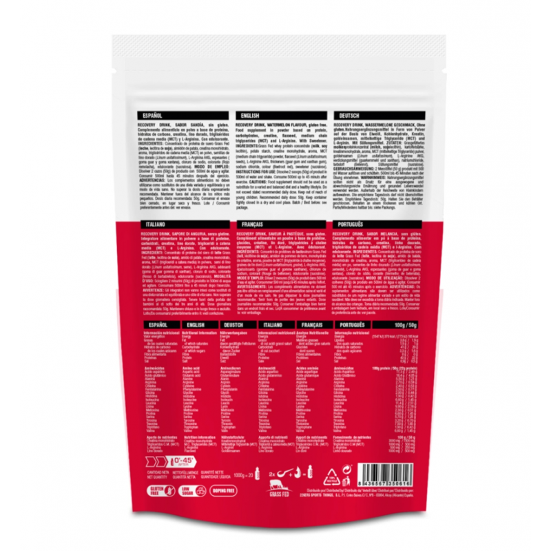226ers Recovery Drink Protein Gras gefüttert 1kg Muskelregenerator