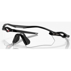Oakley Radar Plate Polierte Schwarz klare schwarze Iridium fototropisch