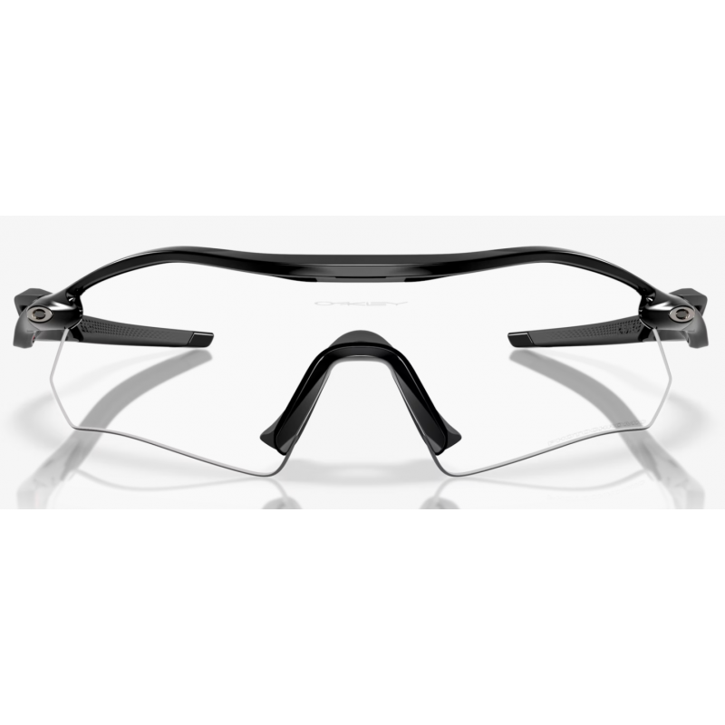 Oakley Radar Plate Polierte Schwarz klare schwarze Iridium fototropisch