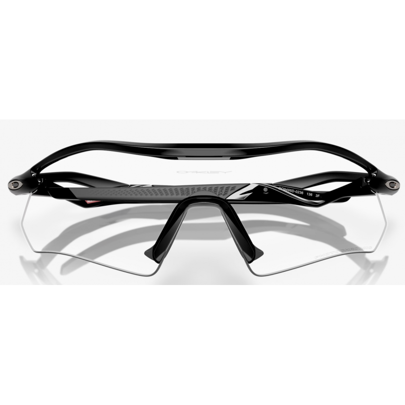 Oakley Radar Plate Polierte Schwarz klare schwarze Iridium fototropisch