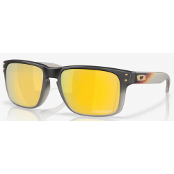 Oakley Holbrook Troy Lee Designs Schwarz Verlauf Linse prizm 24k polarisiert