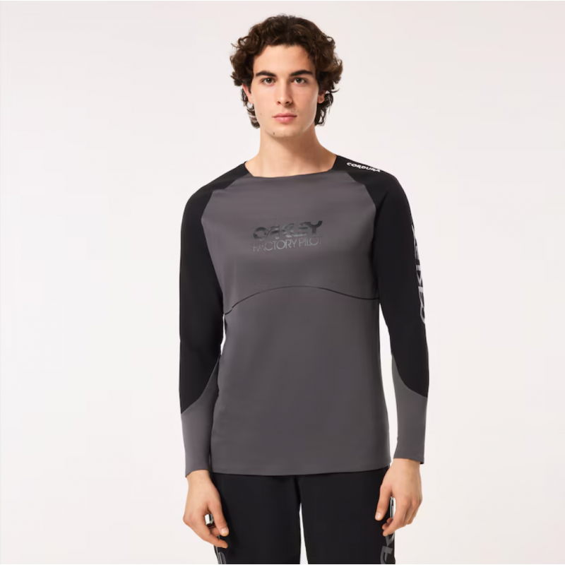 Oakley Maven Scrub Ls schwarz/grau Langarmshirt - Versand 24h