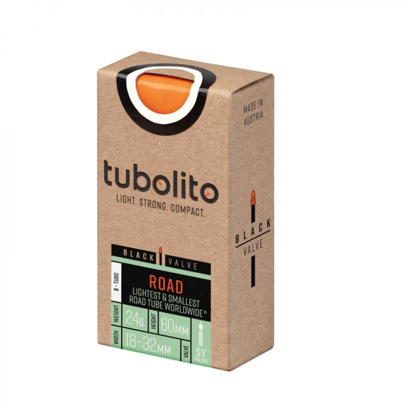 Tubolito S-Road 700C SV 60mm Presta-Ventil schwarz Schlauch - Versand 24h