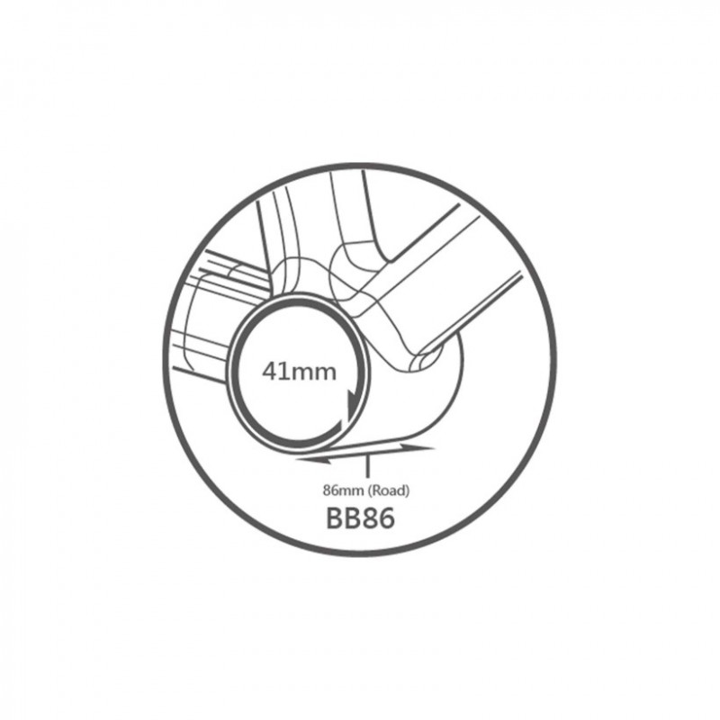 Tripeak Jetstream Pro Twistfit 41mm / BB86 86mm Shi 24mm full keramisch