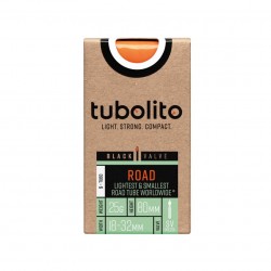 Tubolito S-road 700c SV 80mm schwarz Schlauch - Versand 24h