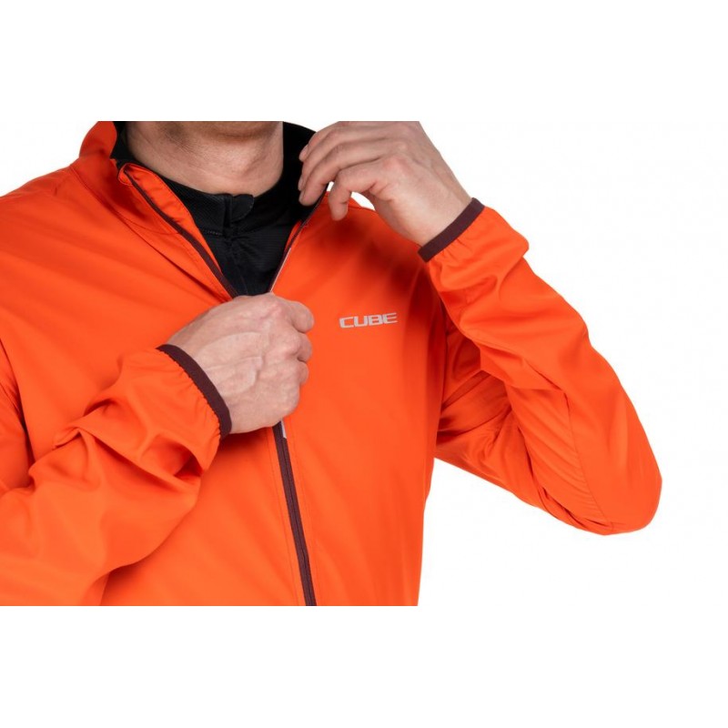 Windjacke Cube CMPT Rot | Leicht und Widerstandsfähig Radfahren