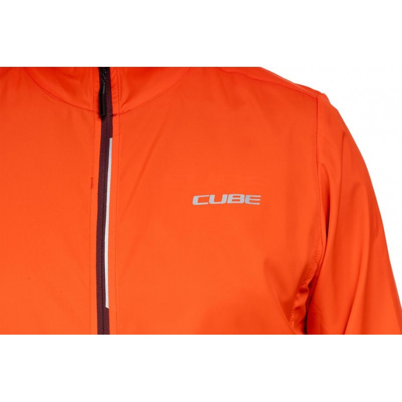 Windjacke Cube CMPT Rot | Leicht und Widerstandsfähig Radfahren