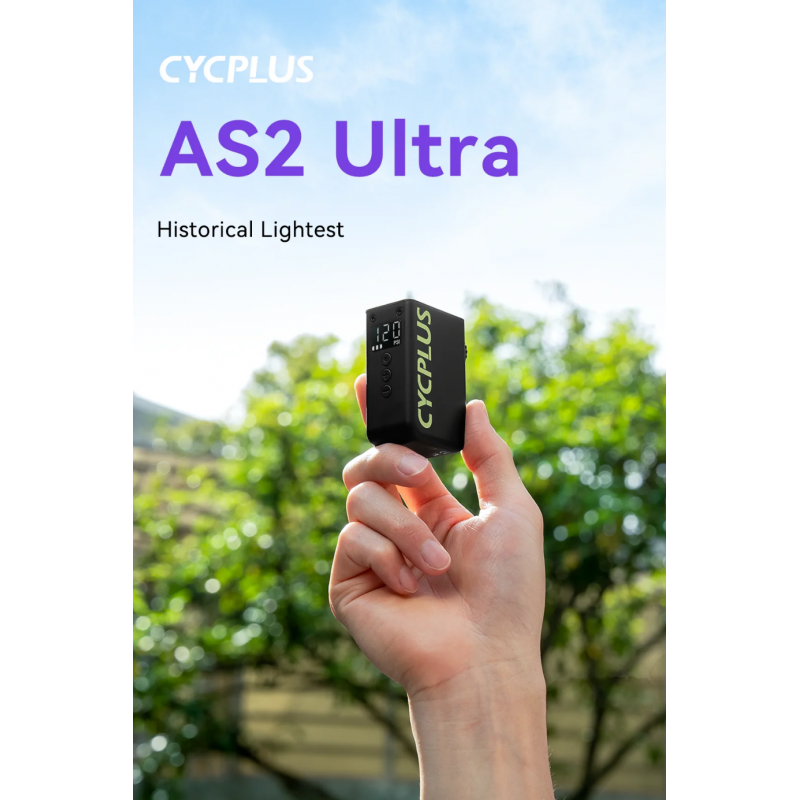 Cycplus AS2 Ultra Mini-Luftkompressor mit Manometer - Versand 24h