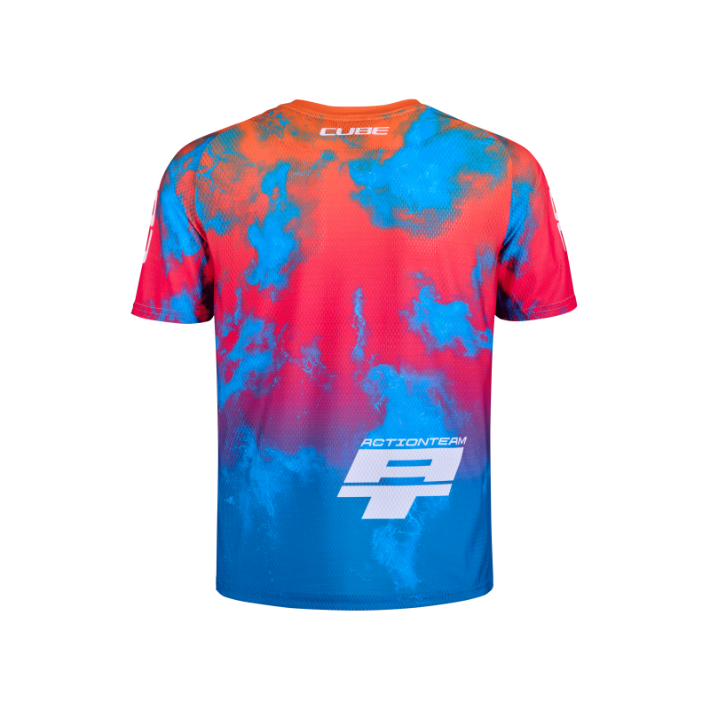 Rfr Rookie Junior X Actionteam T-Shirt Kurzarm für MTB Blau/Rosa