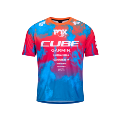 Rfr X Actionteam T-Shirt Kurzarm für Mtb Blau/Rosa/Orange