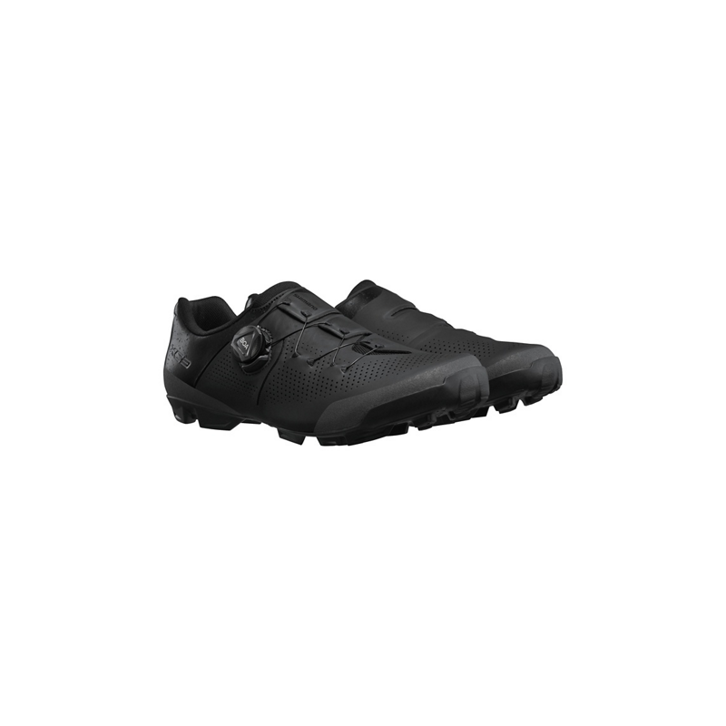 Schwarze Shimano XC302 MTB-Schuhe | Leistung und Komfort auf der Strecke