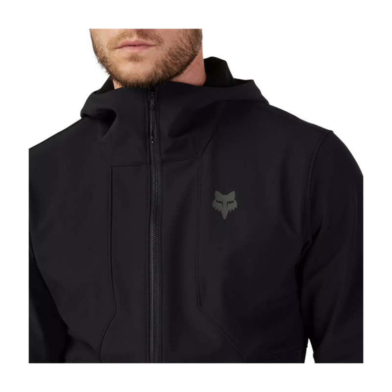 Fox Ranger Fire Schwarz | Wasserdichte und warme MTB-Jacke