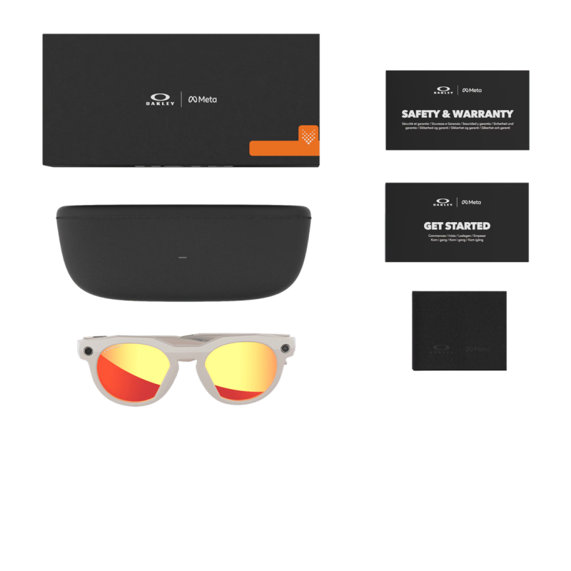 Oakley Meta Hstn Warm Grey Linse Prizm Ruby OW8002-0451 - Versand 24h