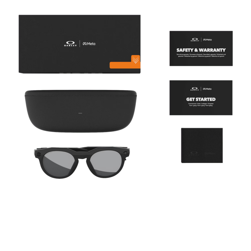 Oakley Meta HSTN Schwarz – Prizm Schwarz Polarisiert | Smarte Brille 800203