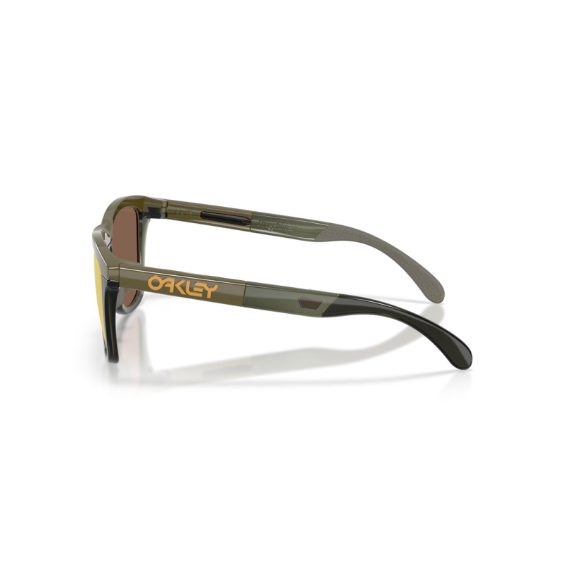 Oakley Frogskins Range XL Dunkel Bürste/Olive Tinte Prizm 24K polarisiert