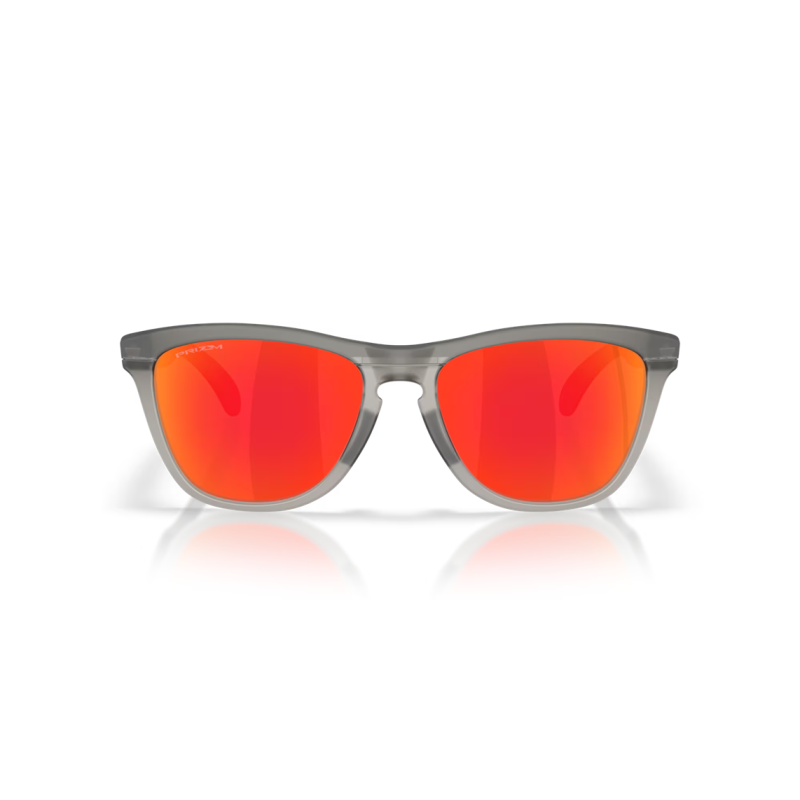 Oakley Frogskins Range XL matt grau smoke/grau tinten Linsen prizm rubin