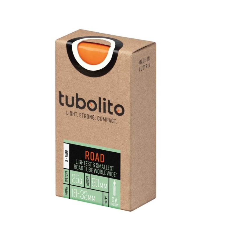Tubolito S-Road 700c SV 80mm Presta-Ventil orange Schlauch - Versand 24h