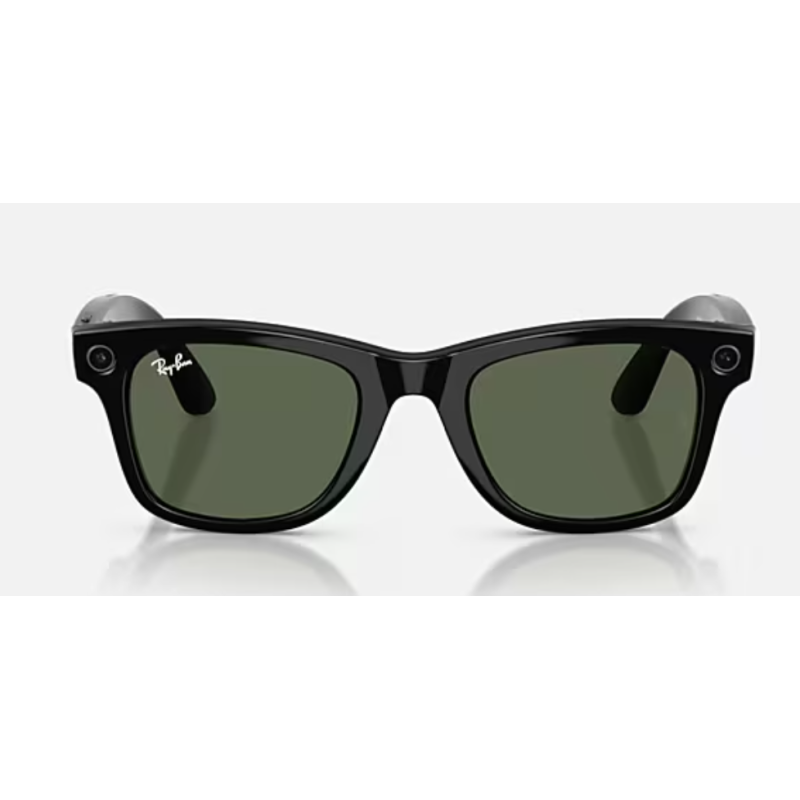 Ray-Ban Meta Wayfarer Gen 2 Shiny Back Linse G15 Grün RW4012 601/7153