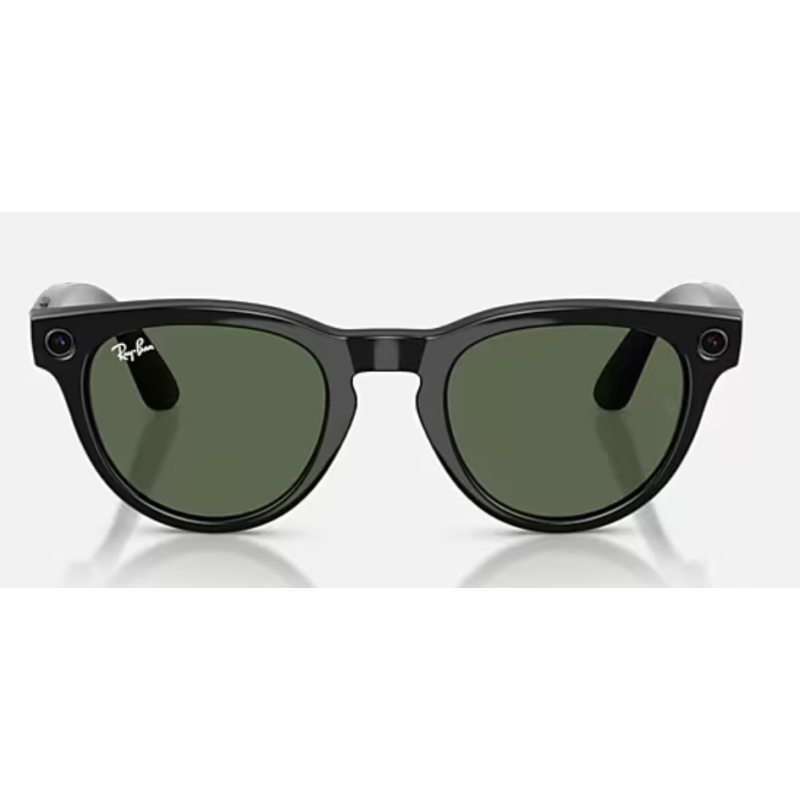Ray-Ban Meta Headliner Gen 2 Brillante Negro Lentes G-15 verde